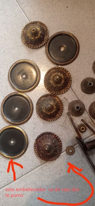 Lote Tiradores Vintage Bronce y Latón