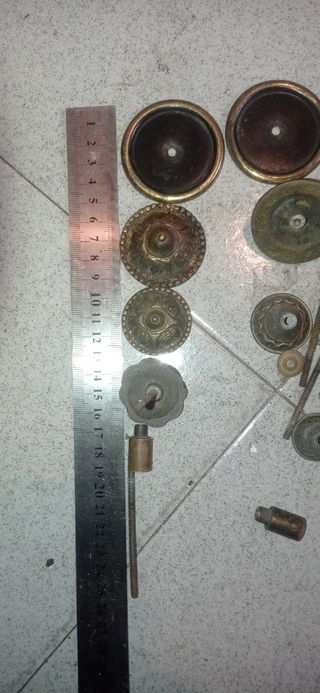 Lote Tiradores Vintage Bronce y Latón