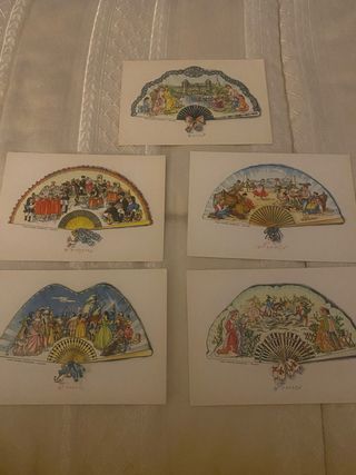 Cartoline Vintage Ventagli Città Italiane