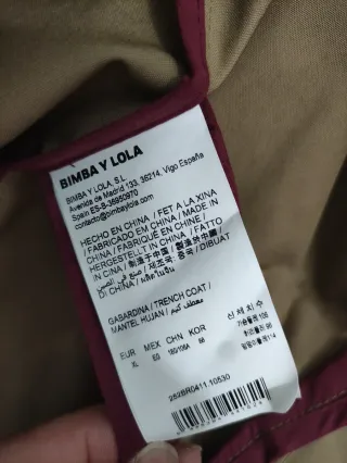 Parka Bimba y Lola, Talla XL