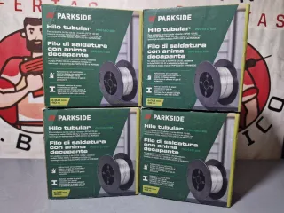 4 Cajas  Hilo tubular Parkside 0,8 mm Acero Inoxid
