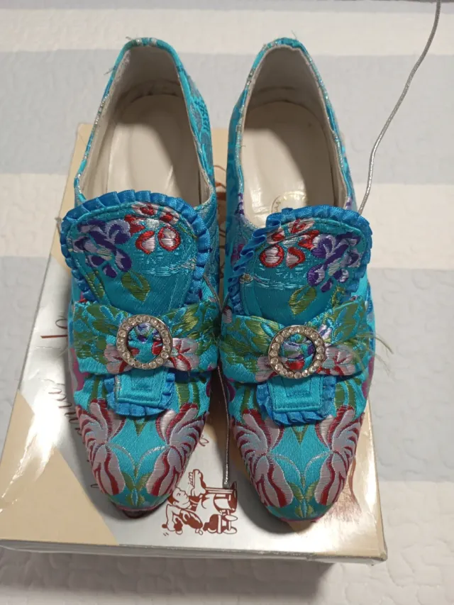 Botín Fallera Azul Talla 39