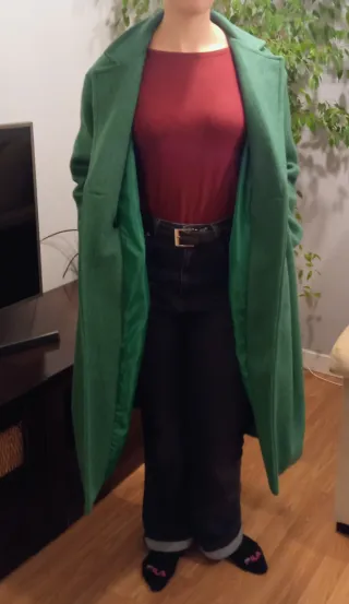 Abrigo verde oversize