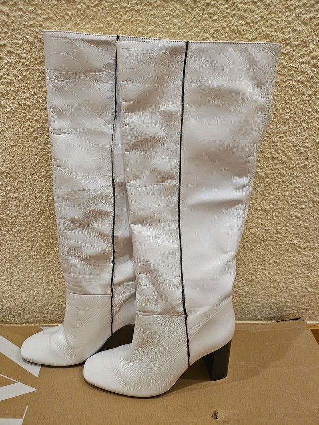 Botas altas piel Mango T-40