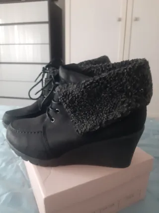 Botines negros cómodos talla 39