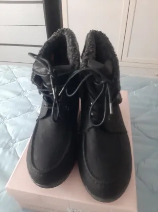Botines negros cómodos talla 39