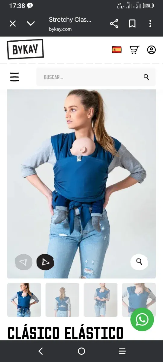 Mochilas portabebés, fular y andador.