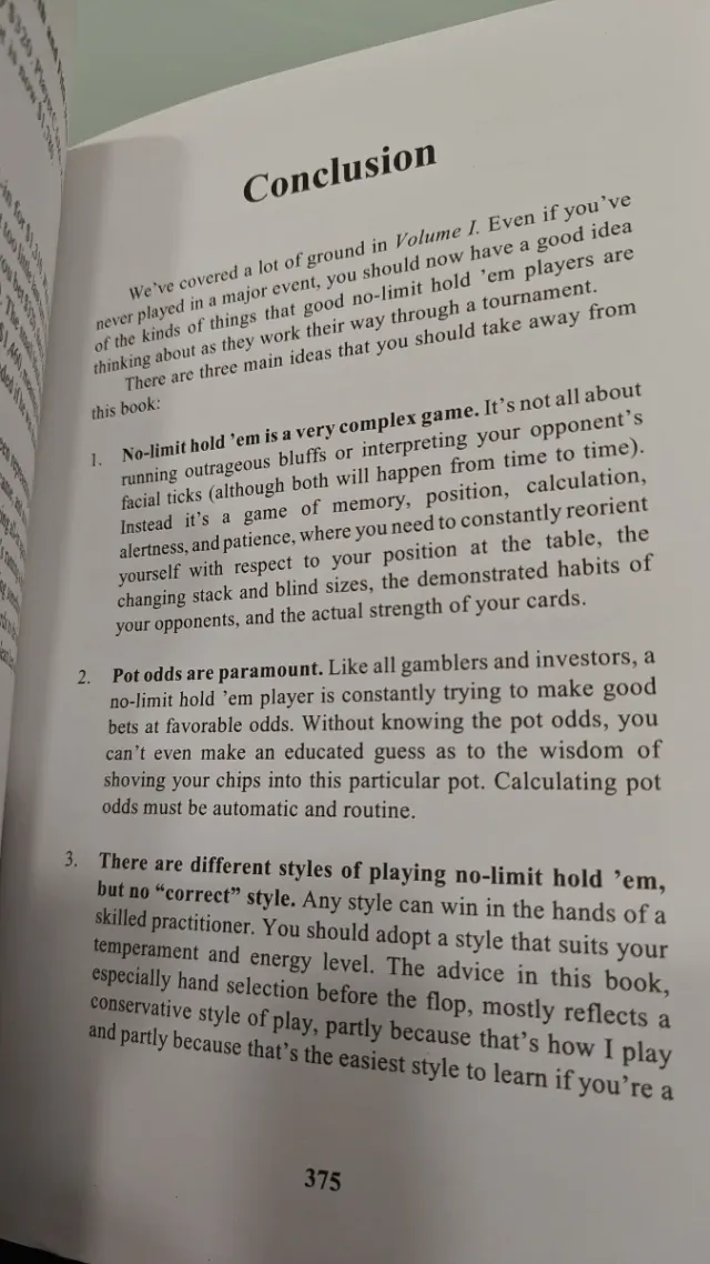 Libro Póker Harrington on Hold'em Vol I