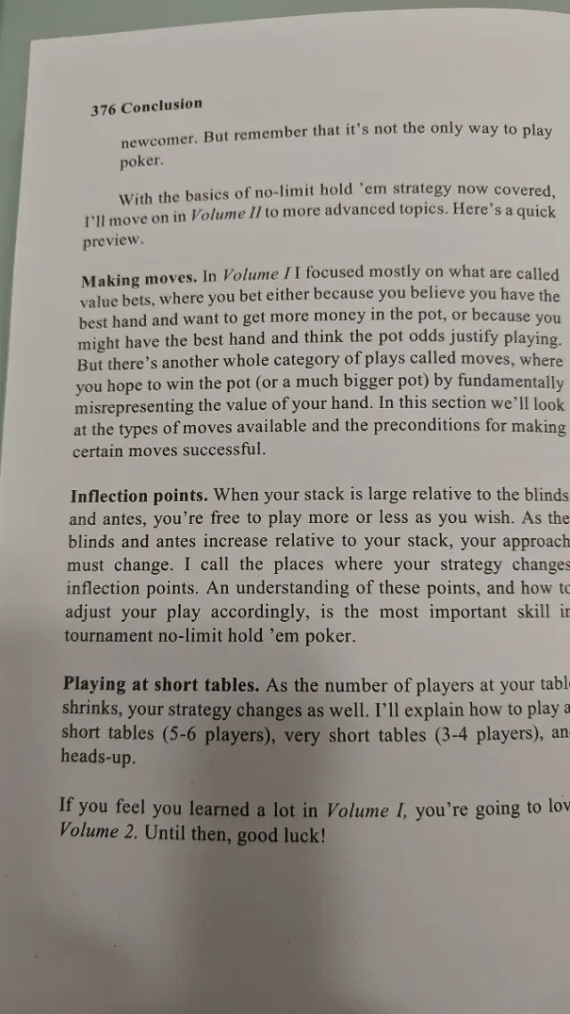 Libro Póker Harrington on Hold'em Vol I