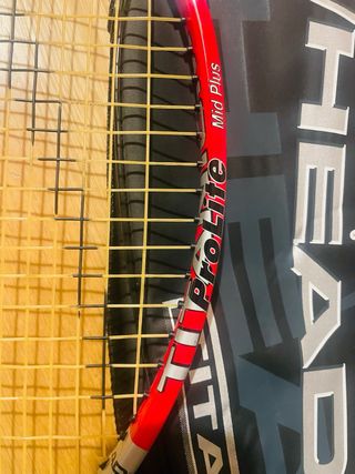 Raqueta Tenis Head Titanium Prolite un uso