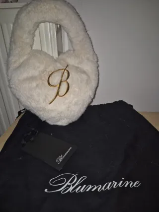 Borsa Blumarine Cuore Pelo Bianco