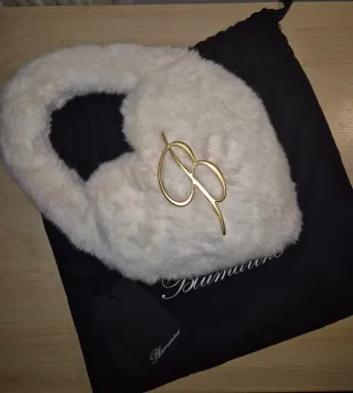 Borsa Blumarine Cuore Pelo Bianco