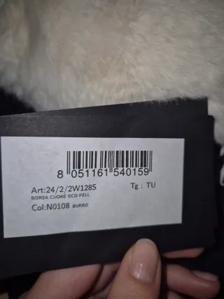 Borsa Blumarine Cuore Pelo Bianco