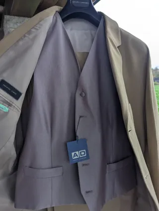 Traje Adolfo Domínguez Beige talla 54