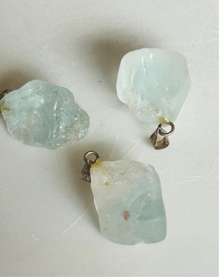 3 Aguamarinas Colgantes