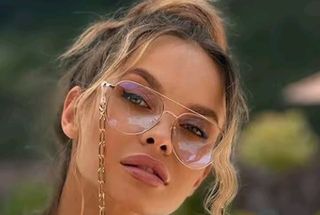 Gafas doradas con diseño aviator graduadas