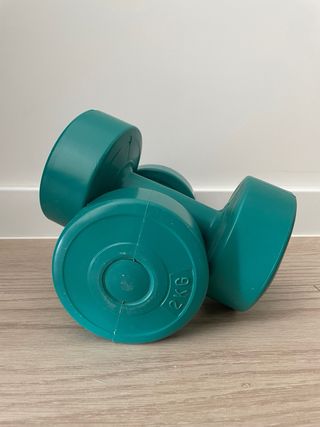 Mancuernas verdes 2kg