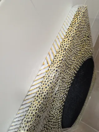 Set di 2 quadri moderni nero e giallo