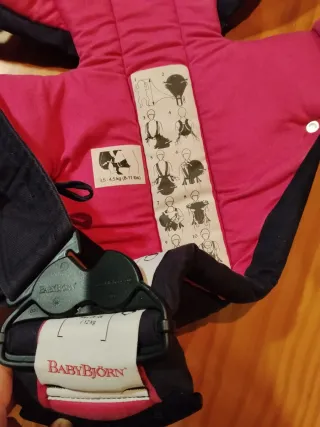 Mochila Portabebés Babybjörn Azul marino/fucsia