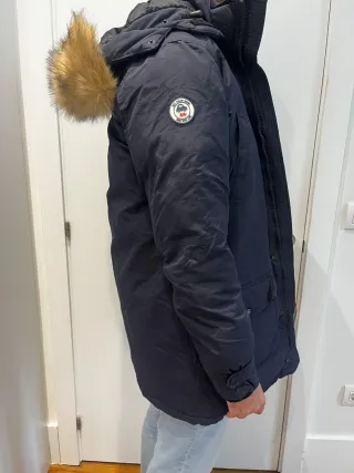 Parka azul invierno talla L