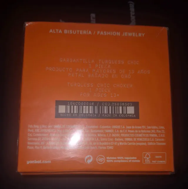 Gargantilla Yanbal Turquess Chic