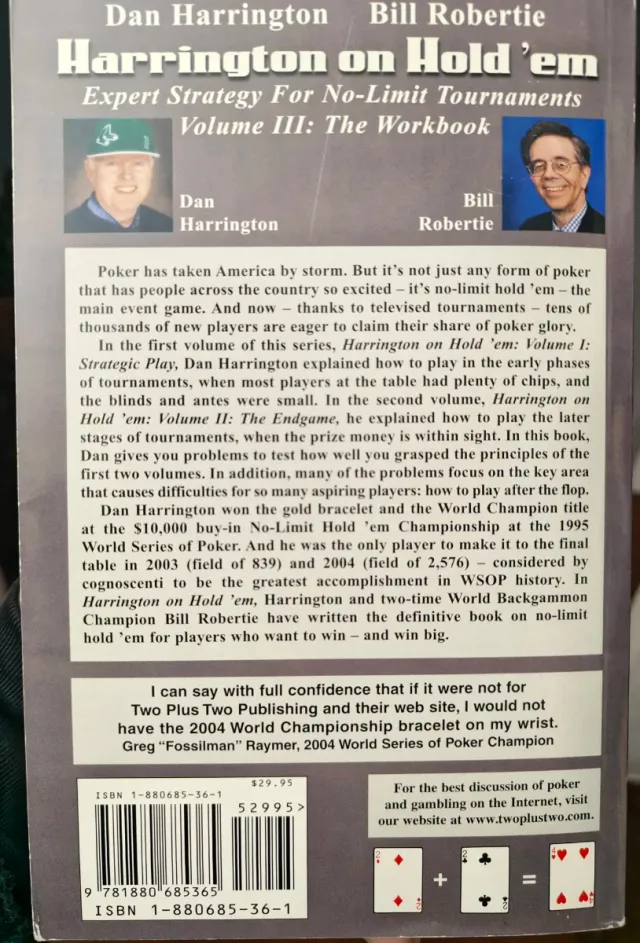 Libro Poker Harrington on Hold'em Vol III