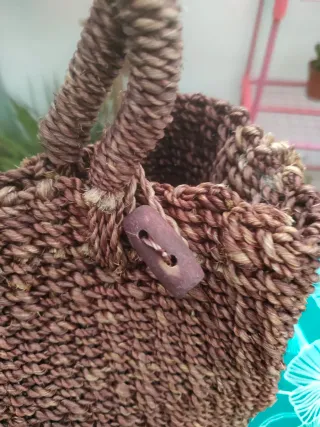 Bolso vintage tejido años 60