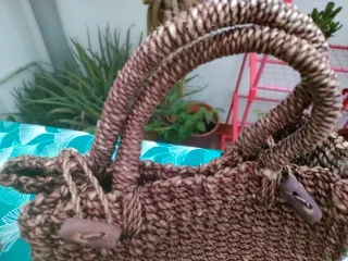 Bolso vintage tejido años 60