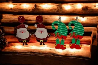 Pendientes Acrílicos Navideños