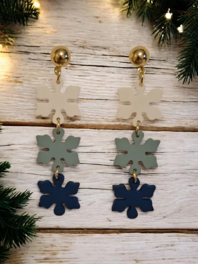 Pendientes Acrílicos Navideños