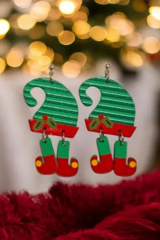 Pendientes Acrílicos Navideños