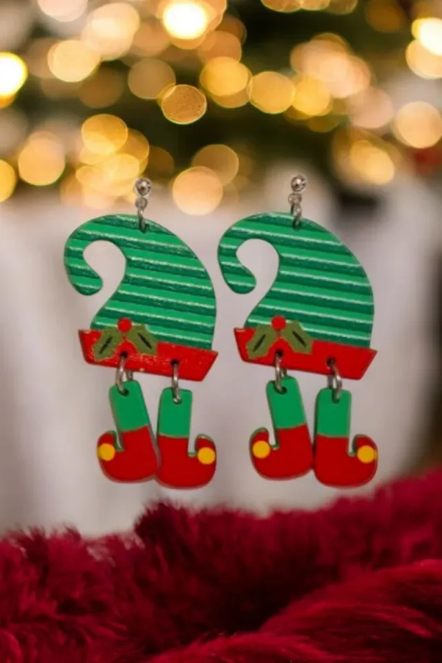 Pendientes Acrílicos Navideños