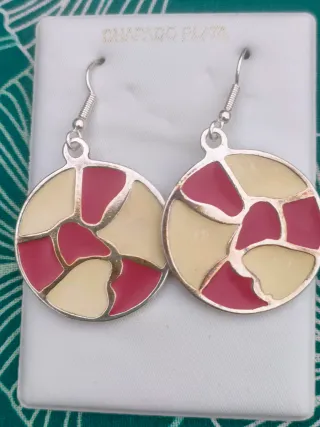 Pendientes vintage chapados en plata