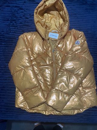 Plumífero Moncler Dorado Naranja