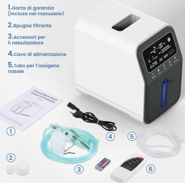 Creliver Concentratore Ossigeno 1-9L/min