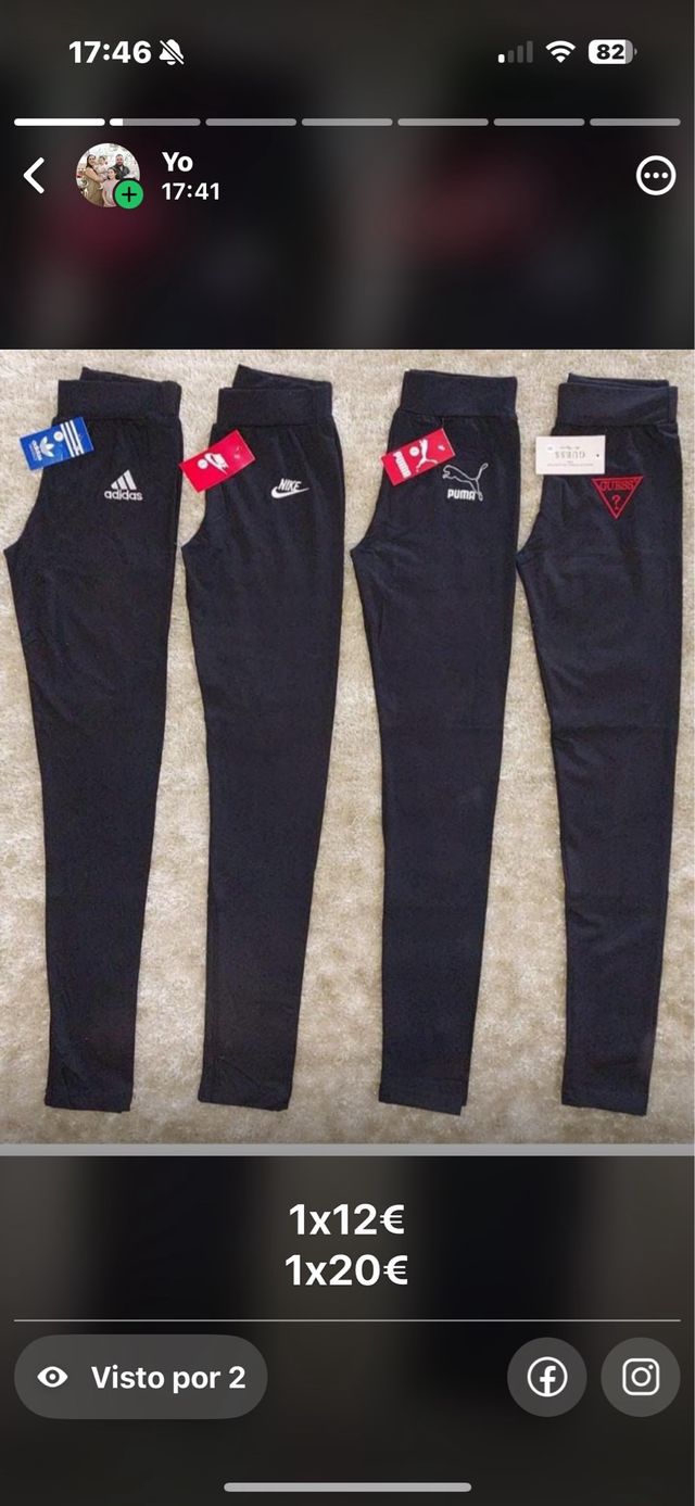 Conjunto de 4 pantalones deportivos mujer