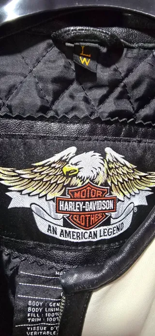 Cazadora Harley-Davidson Negra y Blanca