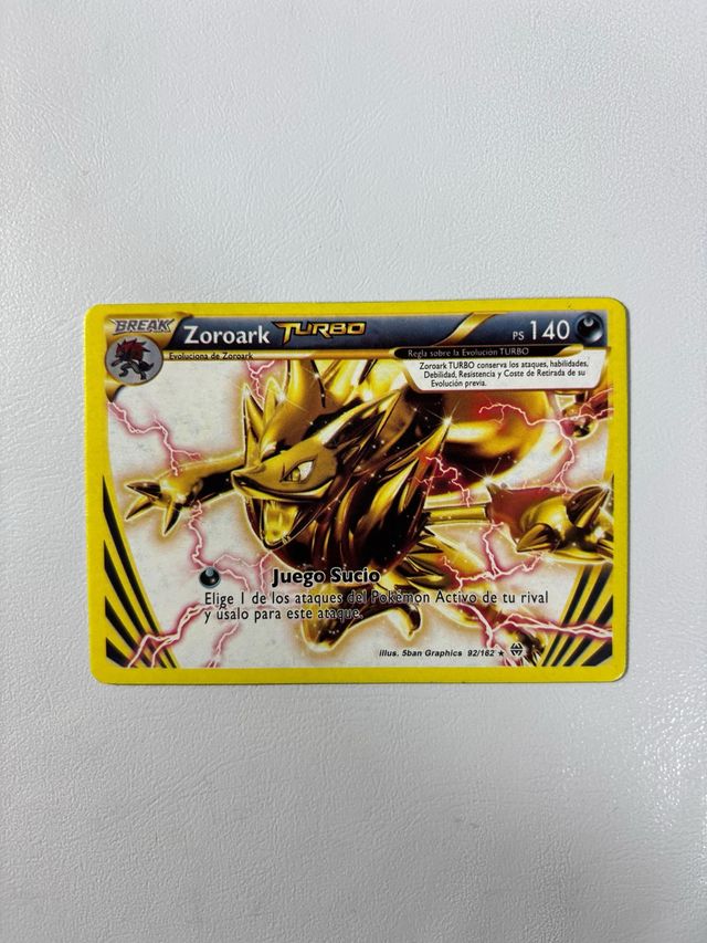 Cartas Pokémon de varios tipos  TURBO BREAK