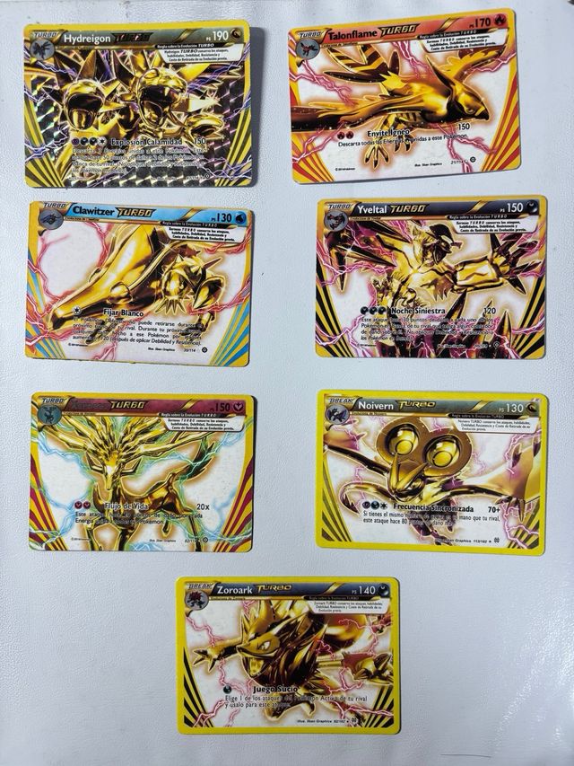 Cartas Pokémon de varios tipos  TURBO BREAK