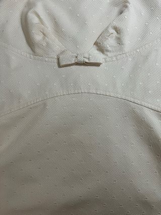 Vestido de Novia Rosa Clará crudo tejido piqué