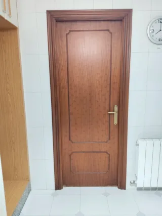 Lote de 5 puertas ciegas de sapeli de madera