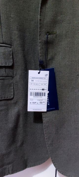 Americana Álvaro Moreno Talla 56 Nueva