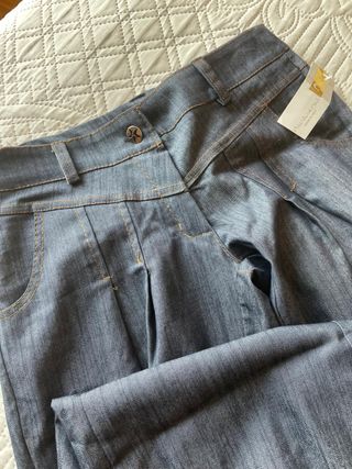 Pantalón vaquero bombacho azul OJO Talla