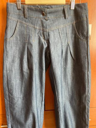 Pantalón vaquero bombacho azul OJO Talla