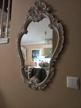 Espejo de Pared Antiguo Talla shabby