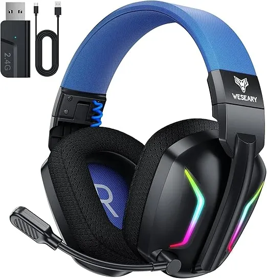 ¡-50%! | Weseary WG1 - Cascos Inalámbricos - Azul