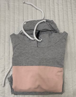 Conjunto Chándal Gris, Rosa y Blanco