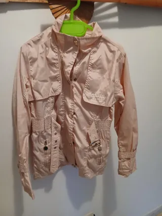 Cazadora niña rosa