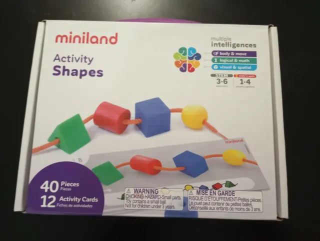 2 Juguetes Madera Miniland y Woomax 3-6 años