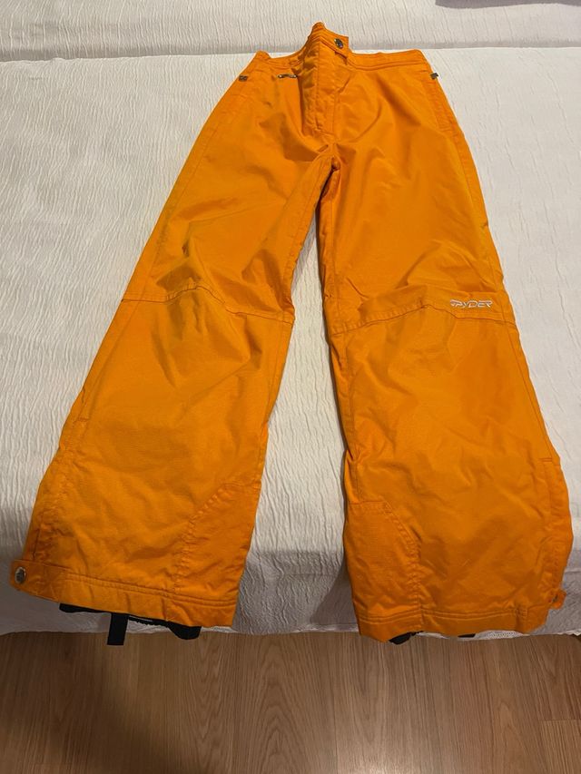 Pantalón esquí Spyder mujer naranja
